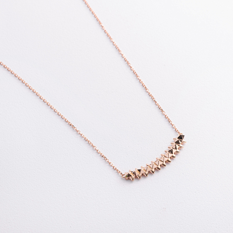 Кольє у червоному золоті кол02626 від ювелірного магазину Онікс - 1