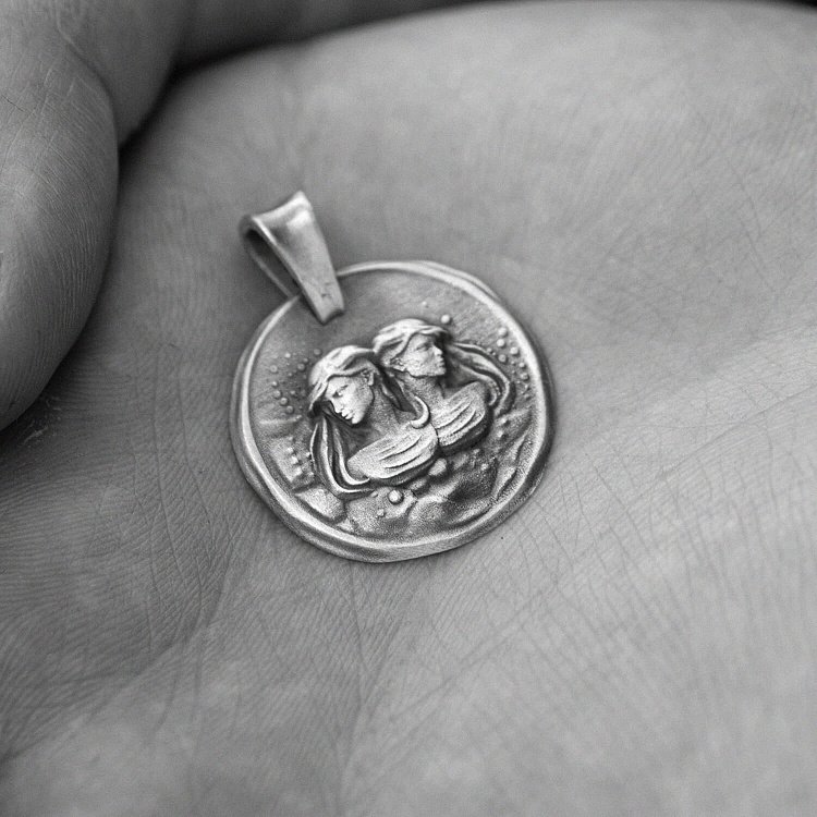 Срібний кулон "Знак зодіаку Близнюки" 133221близнюки - 4 Срібний кулон "Знак зодіаку Близнюки" 133221близнюки від ювелірного магазину Онікс - 4