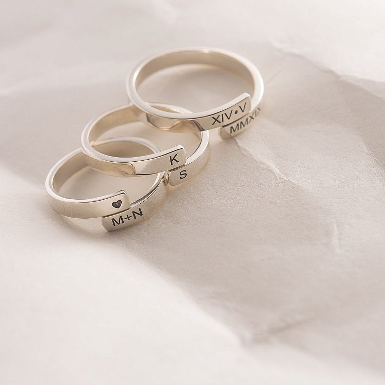 Срібна каблучка "Твоя історія" для гравіювання 112283 від ювелірного магазину Онікс - 3