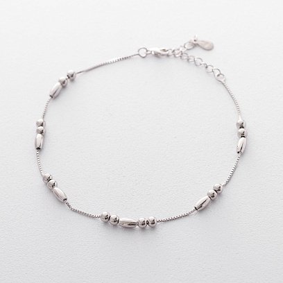 Серебряный браслет на ногу 141352