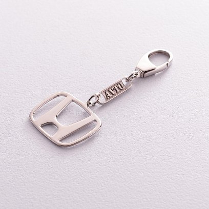 Серебряный брелок для машины "Honda" 9018.1