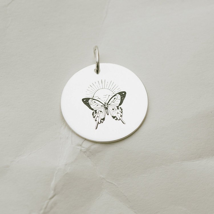 Кулон "Бабочка" (2.1 см) 133090баб от ювелирного магазина Оникс - 3