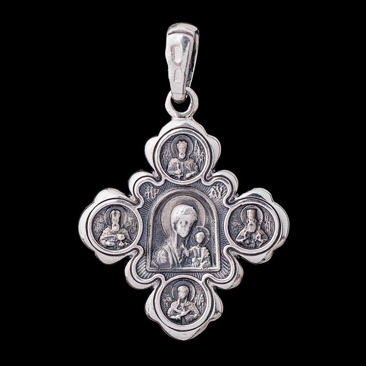 Срібний хрест з чорнінням 13356 від ювелірного магазину Онікс - 3