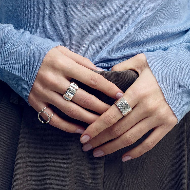 Срібний перстень "Кругообіг" 112250 від ювелірного магазину Онікс - 10