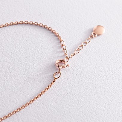 Браслет "Дві дівчинки" в червоному золоті (можливе гравіювання) з2088 №3