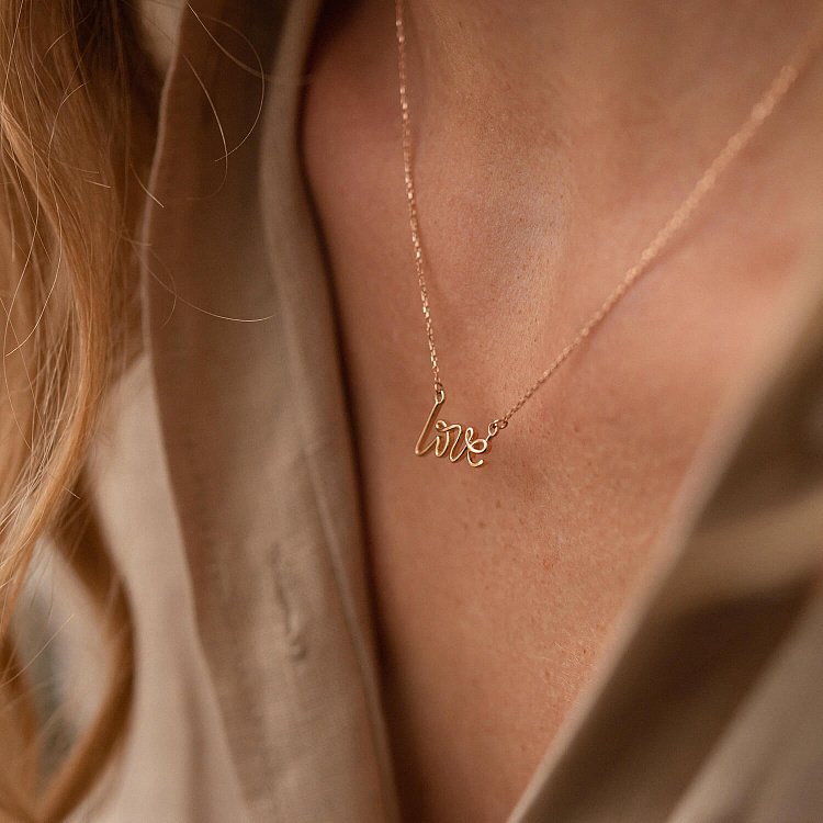 Кольє "Love" у червоному золоті кол02265 від ювелірного магазину Онікс - 2