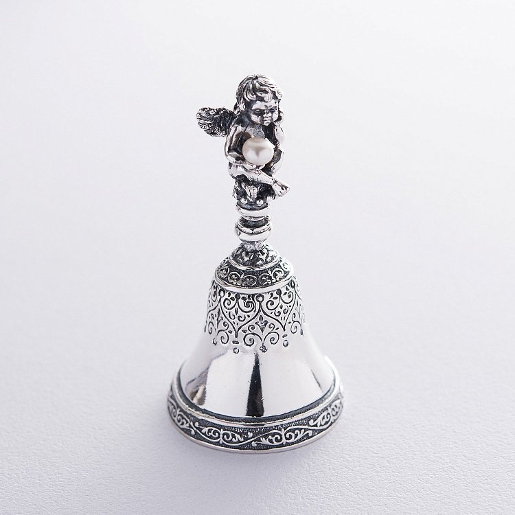Серебряный колокольчик "Ангелочек" 23007 от ювелирного магазина Оникс - 4