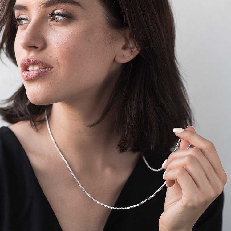 Золотий кульковий ланцюжок ц00360 від ювелірного магазину Онікс - 6