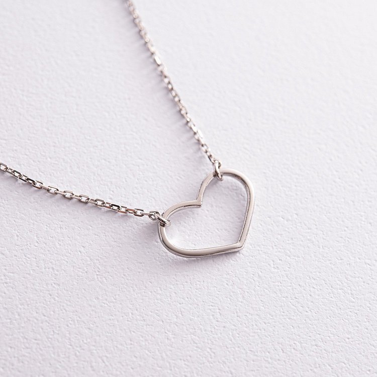 Срібне кольє "Сердечко" 181220 від ювелірного магазину Онікс - 3
