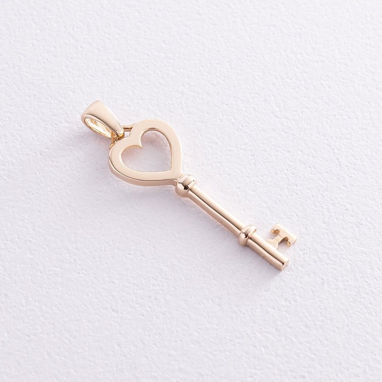 Підвіска "Ключик" у жовтому золоті п03484 від ювелірного магазину Онікс