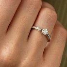 Помолвочное золотое кольцо с бриллиантами кб0420 от ювелирного магазина Оникс - 1