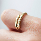 Каблучка "Змія" у жовтому золоті к08308 от ювелирного магазина Оникс - 5