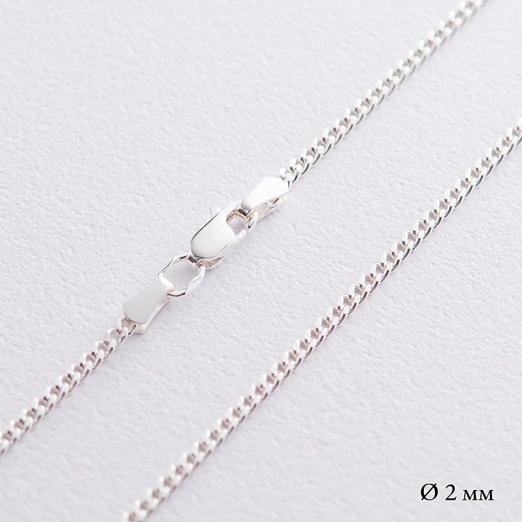 Срібний ланцюжок (панцирні плетіння) б010062 від ювелірного магазину Онікс