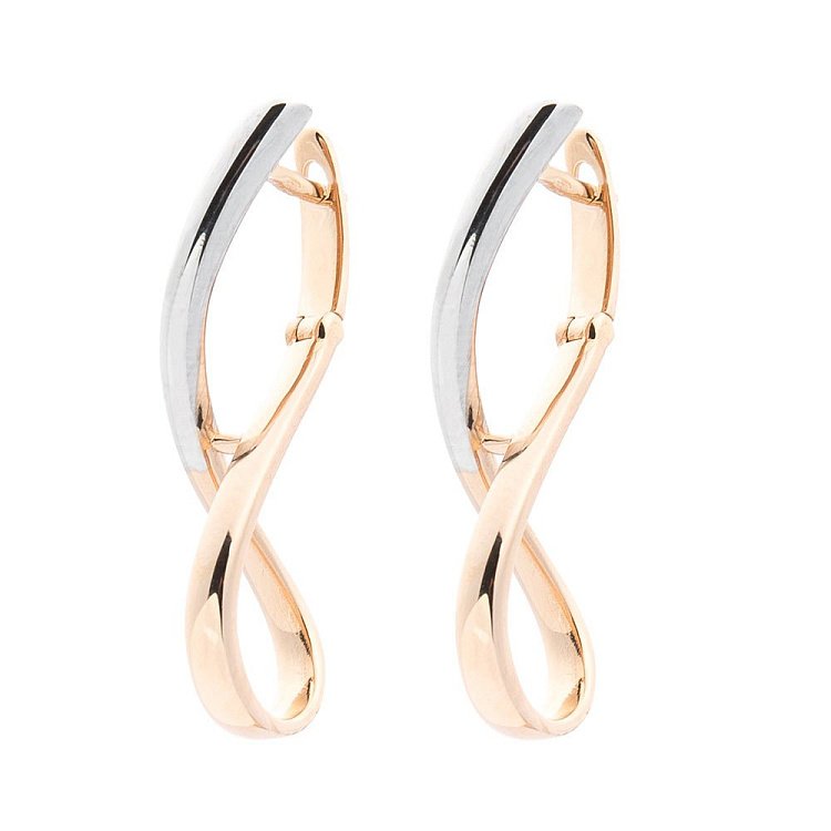 Золоті сережки без каменів с05409 від ювелірного магазину Онікс - 1