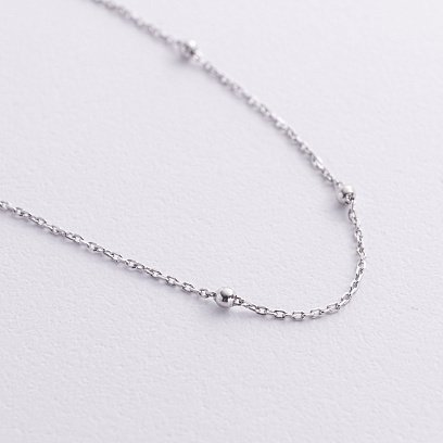 Серебряный браслет "Шарики" на ногу 905-01330 №2