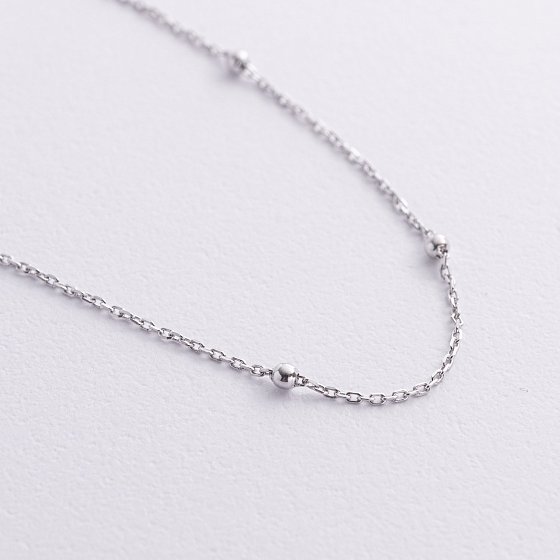 Серебряный браслет "Шарики" на ногу 905-01330 №2