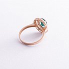 Золотое кольцо (празиолит, фианит) к05106 от ювелирного магазина Оникс - 2