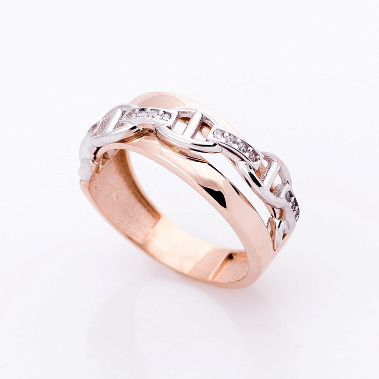 Золотое кольцо (фианиты) к04926 Золотое кольцо (фианиты) к04926 от ювелирного магазина Оникс