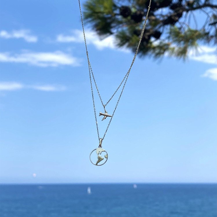 Кольє в білому золоті "Навколосвітня подорож" кол01684 від ювелірного магазину Онікс - 5