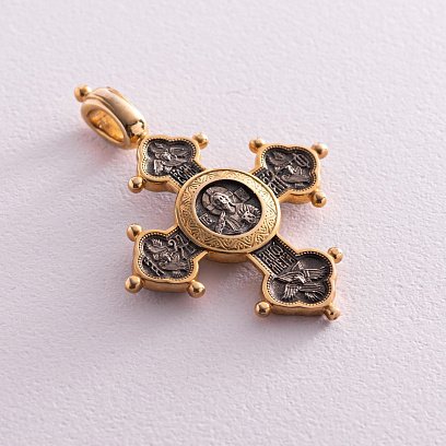 Православный крест "Господь Вседержитель. Похвала Богородице" 131641 №6