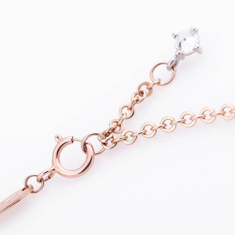 Золотий браслет на ногу з фіанітами б02636 від ювелірного магазину Онікс - 4