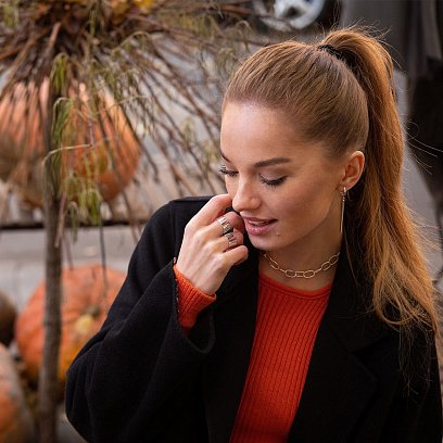 Колье "Свобода" в белом золоте кол01844 №13