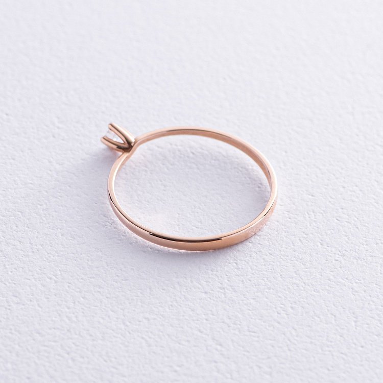 Заручальна золота каблучка з діамантом 24462421 - 5 Заручальна золота каблучка з діамантом 24462421 від ювелірного магазину Онікс - 5