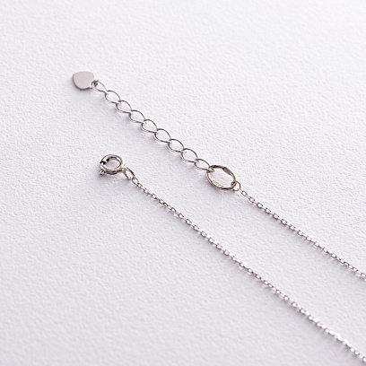 Серебряное колье "Клевер" с фианитами 908-01003 №5