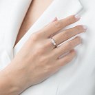 Кольцо в белом золоте с бриллиантами 501715 от ювелирного магазина Оникс - 1