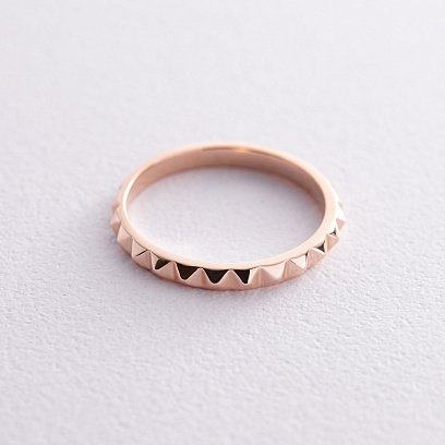 Каблучка "Mona" у червоному золоті к07408 №3