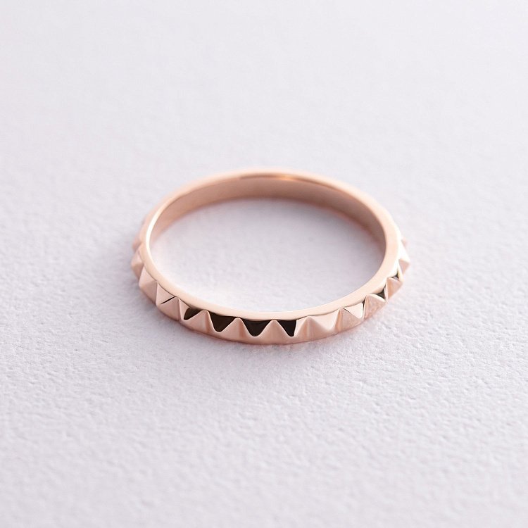 Каблучка "Mona" у червоному золоті к07408 від ювелірного магазину Онікс - 3