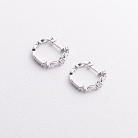 Золотые серьги - кольца с бриллиантами сб0657ri от ювелирного магазина Оникс - 1