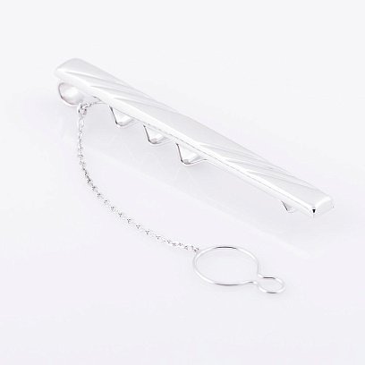 Зажим для галстука из белого золота заж00116