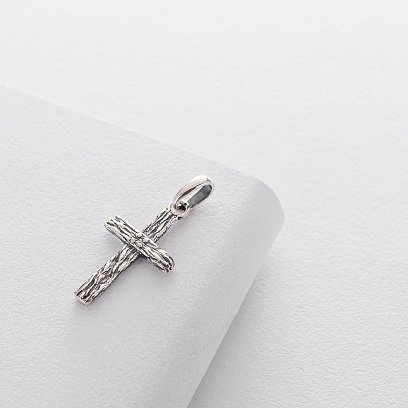 Срібний хрестик (чорніння) 132713 №5