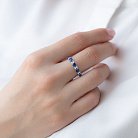 Золотий перстень з сапфірами і діамантами кб0254lg от ювелирного магазина Оникс - 4