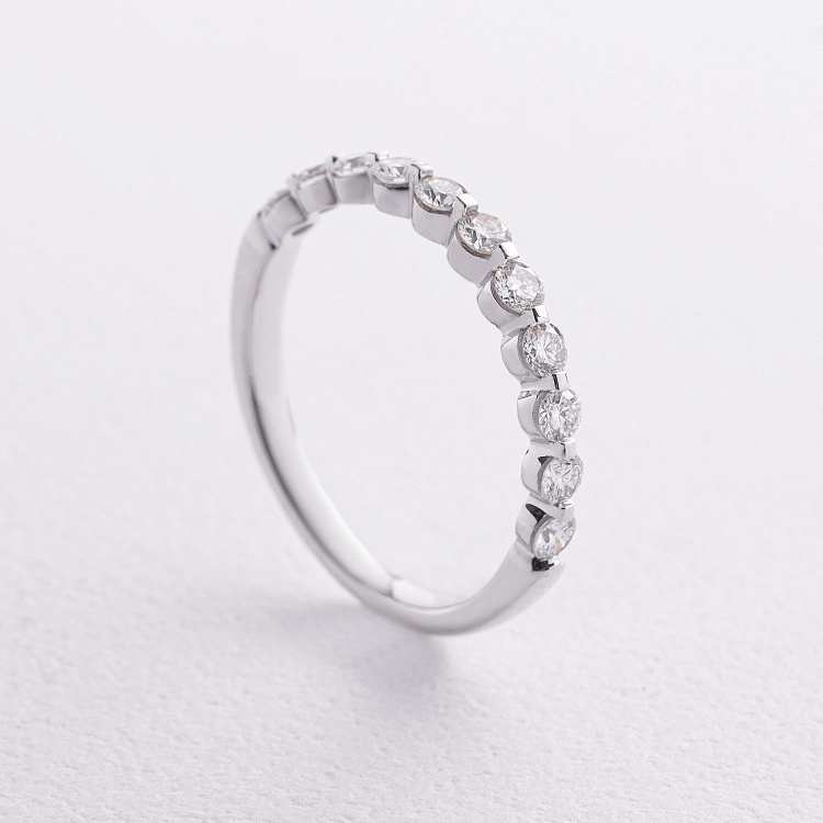 Золота каблучка з доріжкою діамантів кб0687ri від ювелірного магазину Онікс