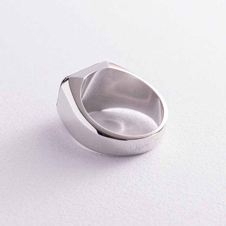 Золотая мужская печатка (оникс, фианит) к06085 от ювелирного магазина Оникс - 2