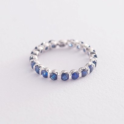 Золота каблучка з сапфірами кб0263ar