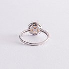 Серебряное кольцо с жемчугом и фианитами 1806/1р-PWT от ювелирного магазина Оникс - 8