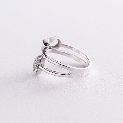 Золота каблучка "Сердечко і знак нескінченності" к05593 №5