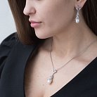 Золоті сережки з перлами і діамантами сжд2-147 от ювелирного магазина Оникс - 1