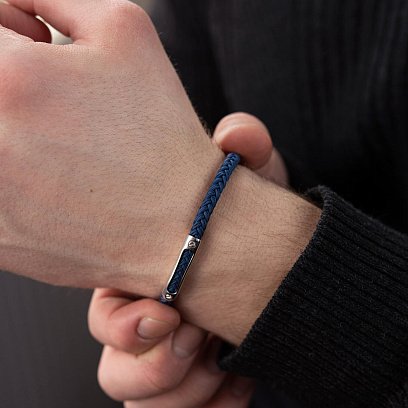 Чоловічий срібний браслет 905-01134 №6