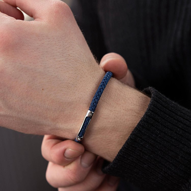 Чоловічий срібний браслет 905-01134 від ювелірного магазину Онікс - 5