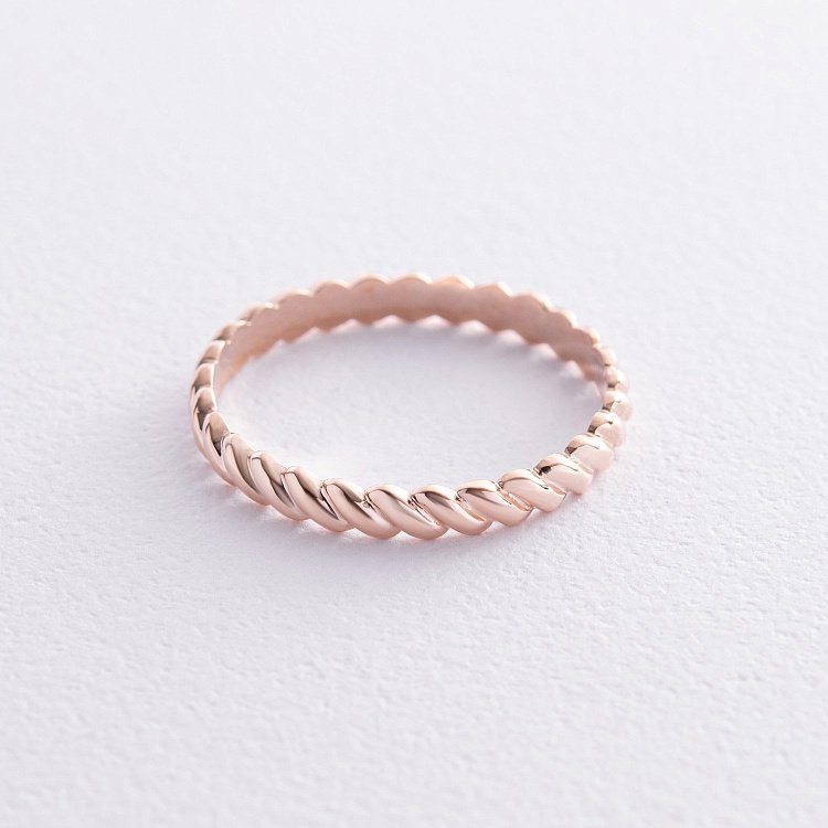 Каблучка "Margaret" у червоному золоті к07529 від ювелірного магазину Онікс