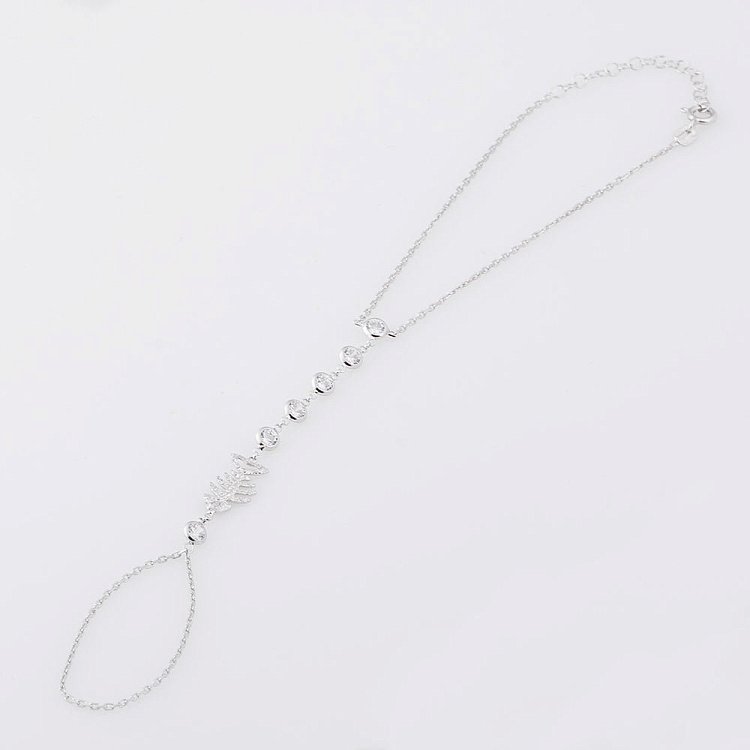 Срібний браслет Слейв з фіанітами 141119 від ювелірного магазину Онікс - 4