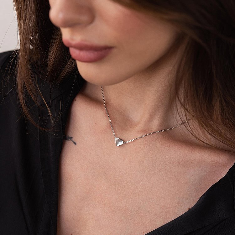 Срібне кольє "Сердечко" 1089 від ювелірного магазину Онікс - 5