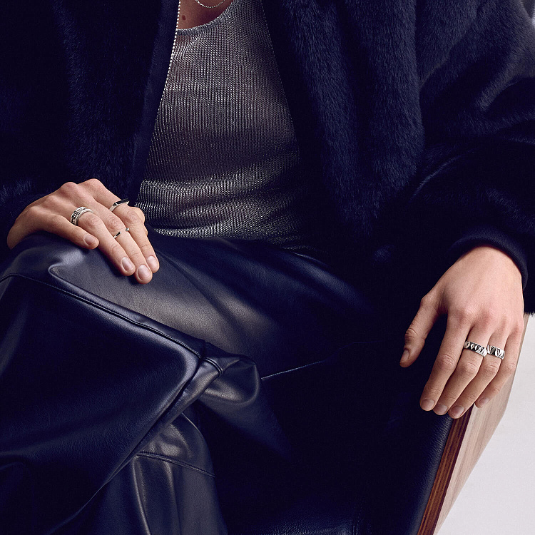 Каблучка "Джолін" у білому золоті (фіаніти) к07416 від ювелірного магазину Онікс - 14