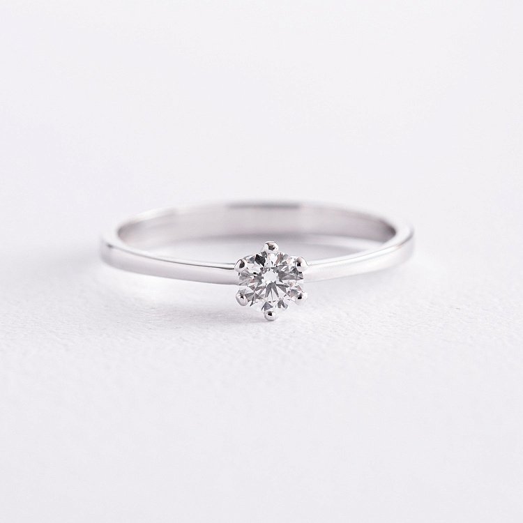 Помолвочное золотое кольцо с бриллиантом 220691121 от ювелирного магазина Оникс - 2