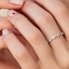 Кольцо в белом золоте с бриллиантами кб0498ch от ювелирного магазина Оникс - 4