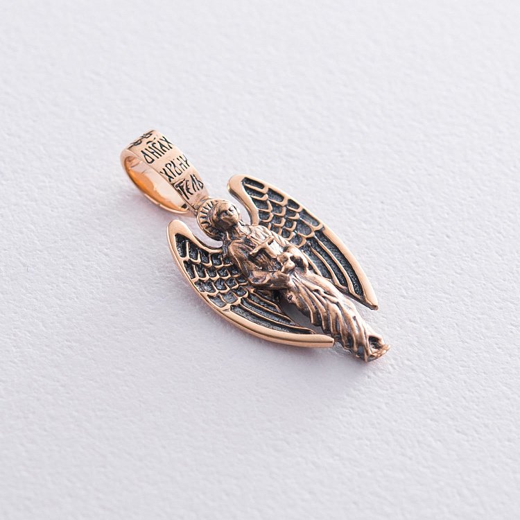 Золота підвіска "Анге﻿л Хранитель" п03191 від ювелірного магазину Онікс